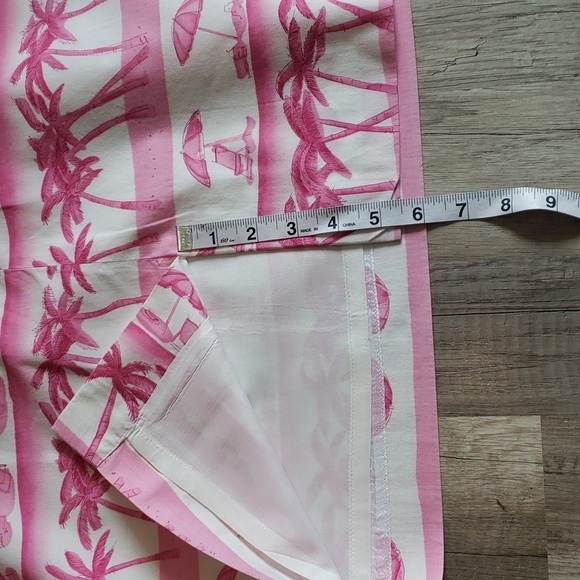 TALBOTS PINK BEACH PRINT SUMMER  SHEATH DRESS SZ 10 - Picture 12 of 14